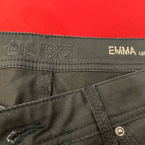 DL1961 Emma legging skinny jeans sz 32 black low rise - Picture 8 of 8